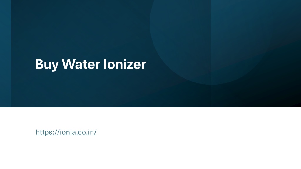 buy water ionizer l.w