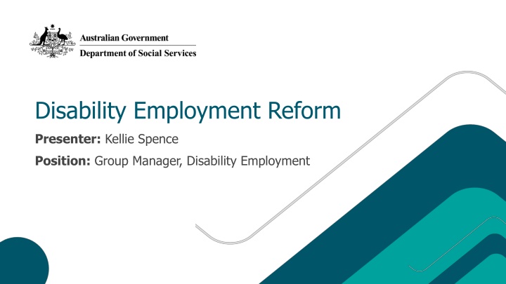 Disability Employment Reform Overview