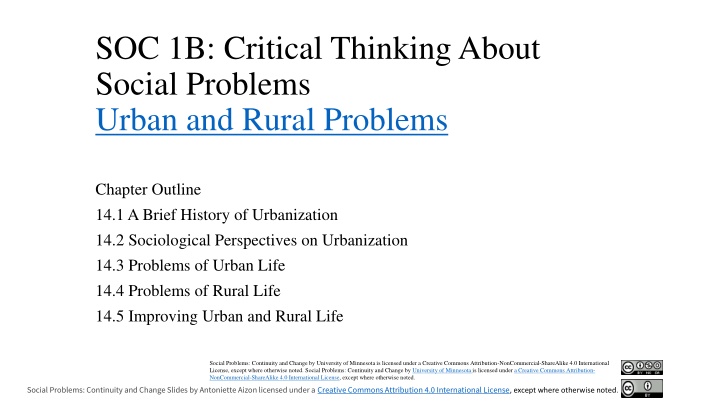 SOC 1B: Critical Thinking About Social Problems