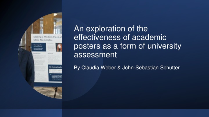posters as a form of university assessment