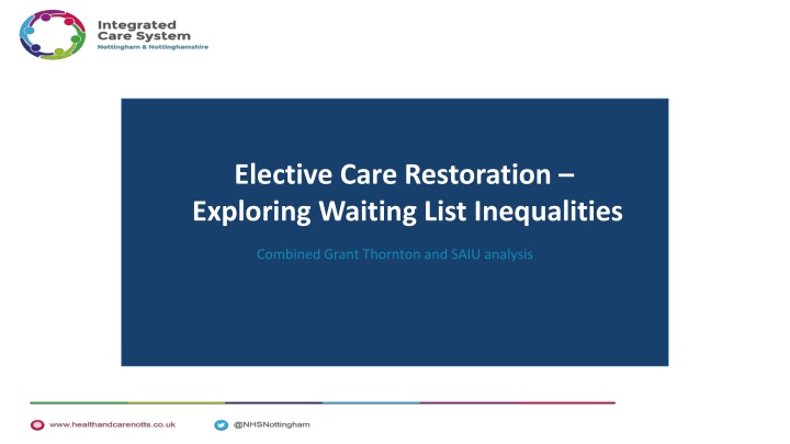 Elective Care Restoration