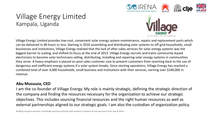 Village Energy Limited