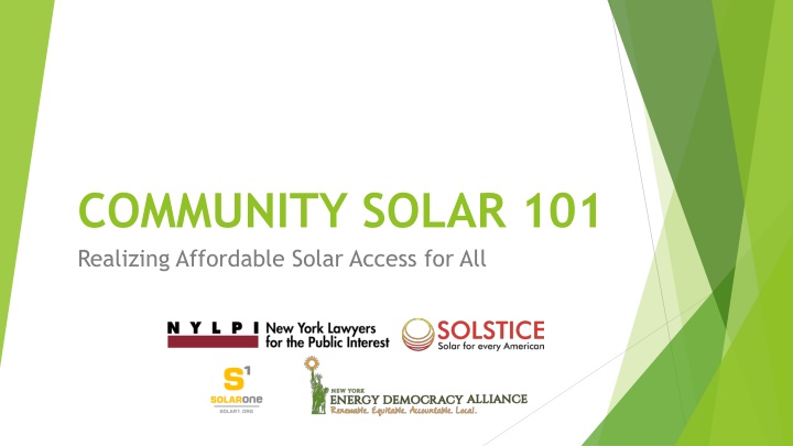 COMMUNITY SOLAR 101
