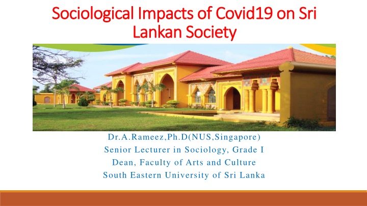 Sociological Impacts of Covid19 on Sri Lankan Society