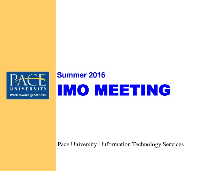 IMO MEETING IMO MEETING