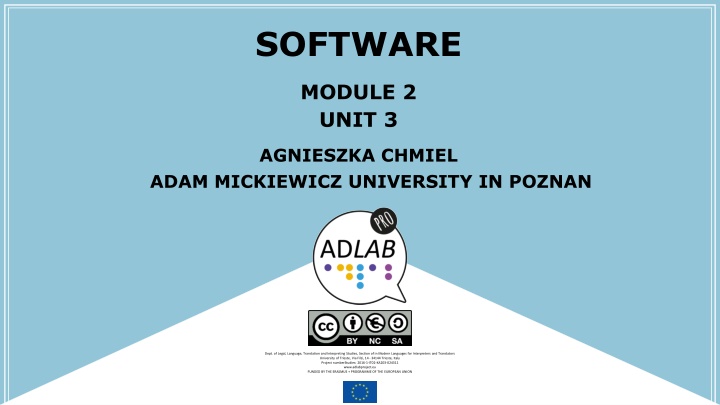 Legal Translation Studies at Adam Mickiewicz University in Poznan