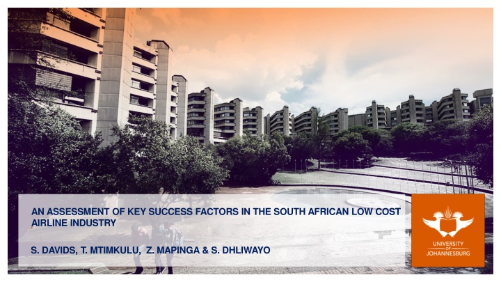 Key Success Factors in South African Low Cost Airline Industry