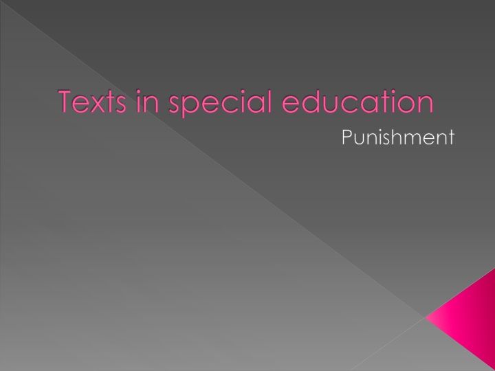 Texts in special education