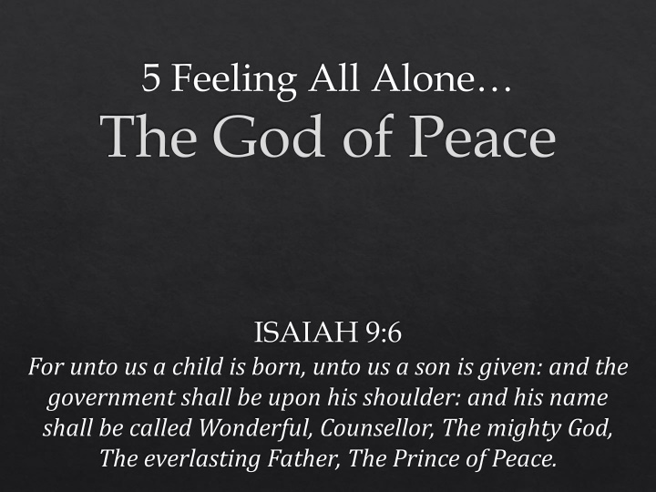 The God of Peace