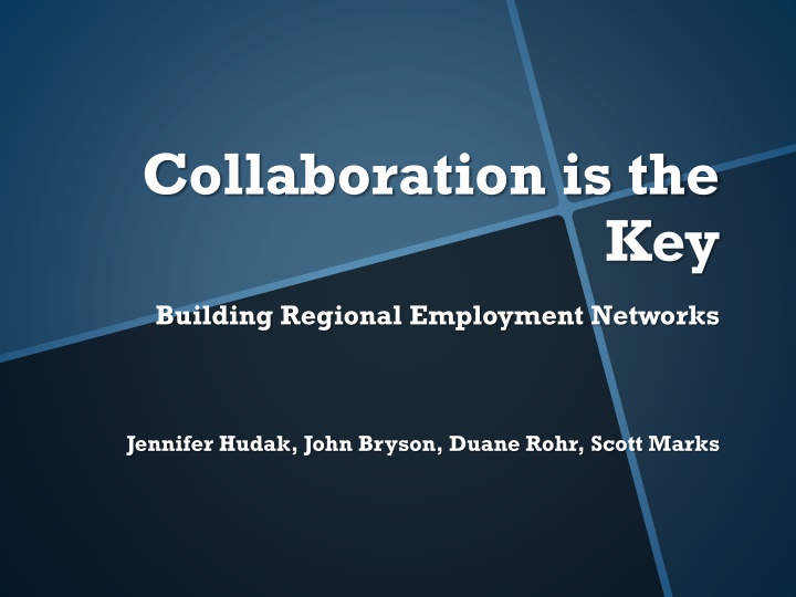Building Regional Employment Networks: Collaboration for Future Success