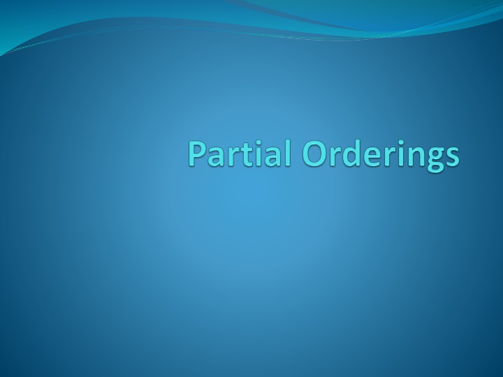 Partial Orderings in Mathematics