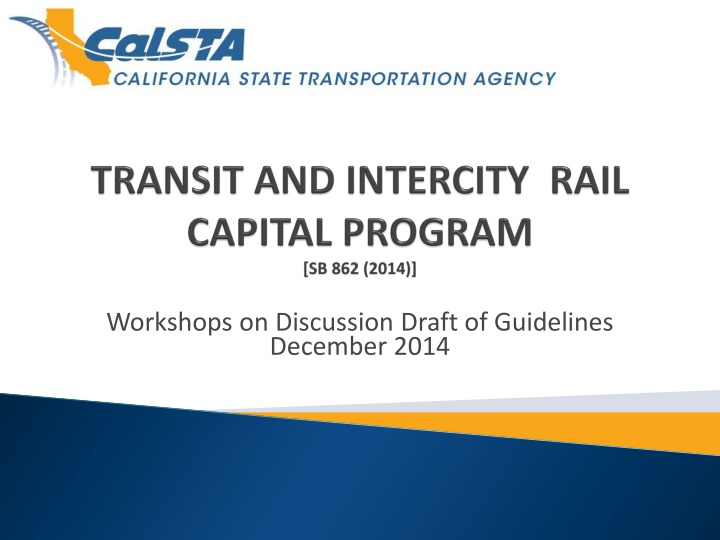 Discussion Draft Guidelines Workshops December 2014