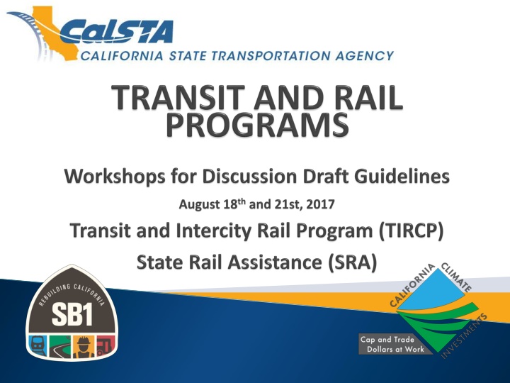 State Rail Assistance and Capital Program Updates