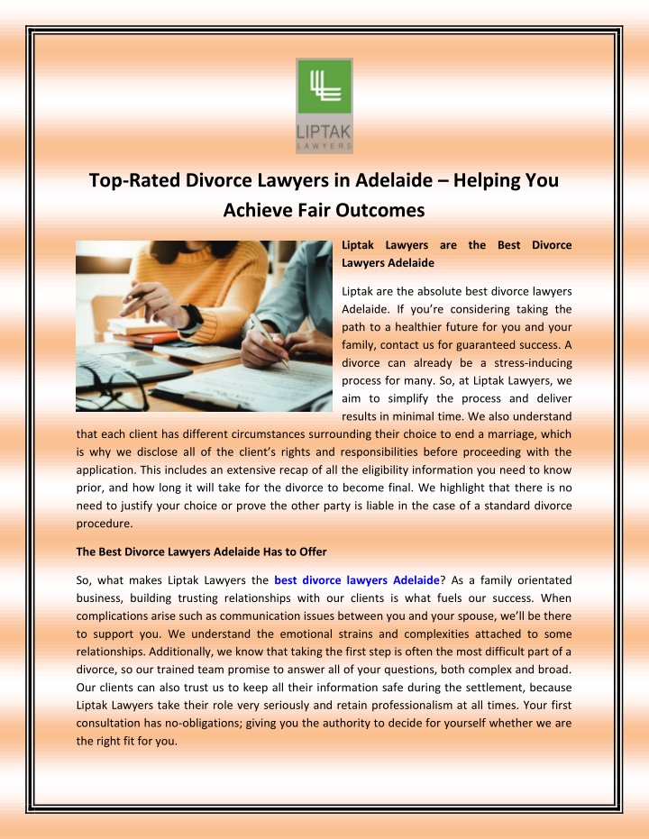 top rated divorce lawyers in adelaide helping n.w
