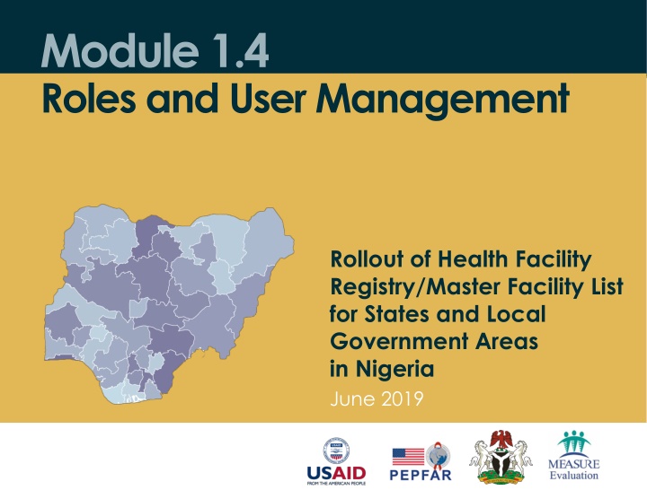 Roles and Permissions in Health Facility Registries