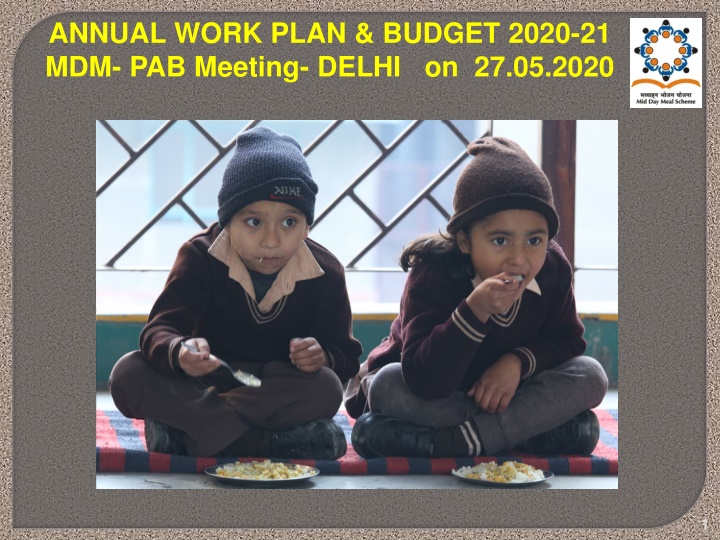 ANNUAL WORK PLAN & BUDGET 2020-21