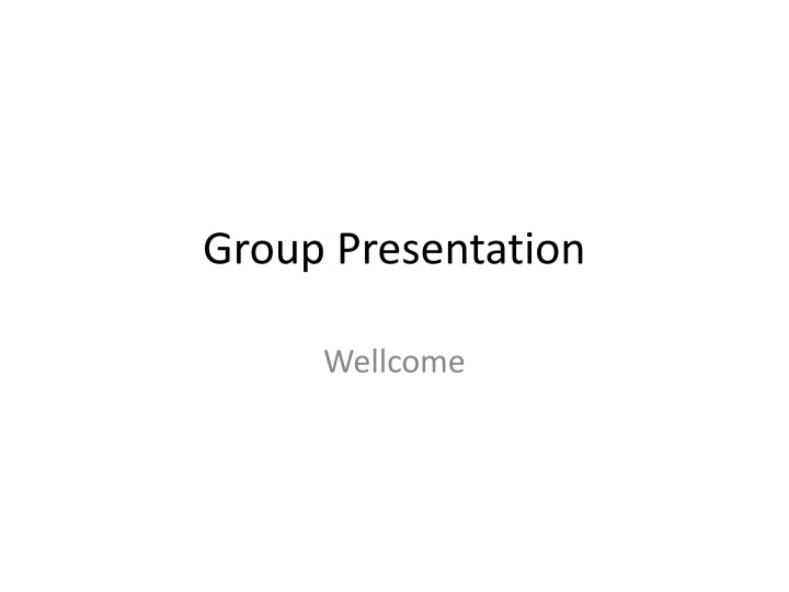 Group Presentation