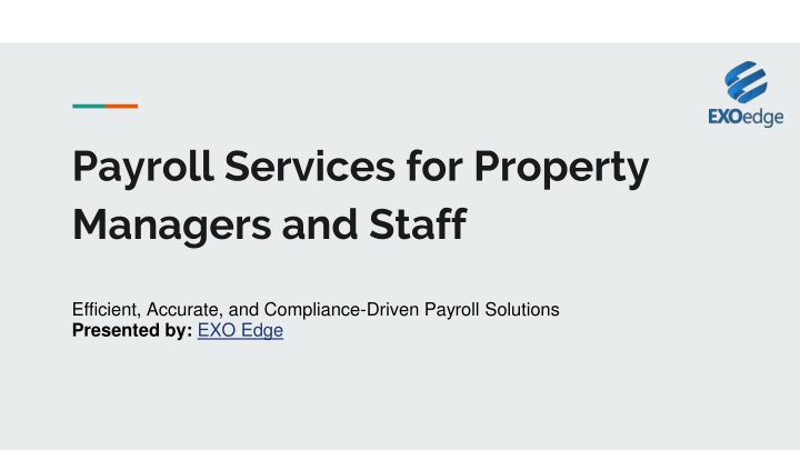 Payroll Services for Property Managers and Staff