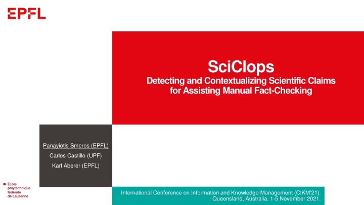 SciClops: Detecting Scientific Claims for Fact-Checking Assistance