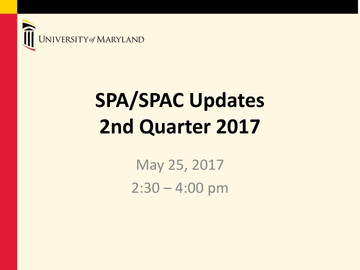 SPA/SPAC Updates 2nd Quarter 2017