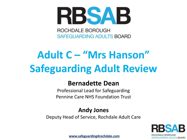 Mrs. Hanson Safeguarding Adult Review: Case Overview & Insights