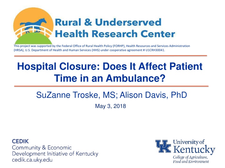 Impact of Hospital Closures on Ambulance Transport Time
