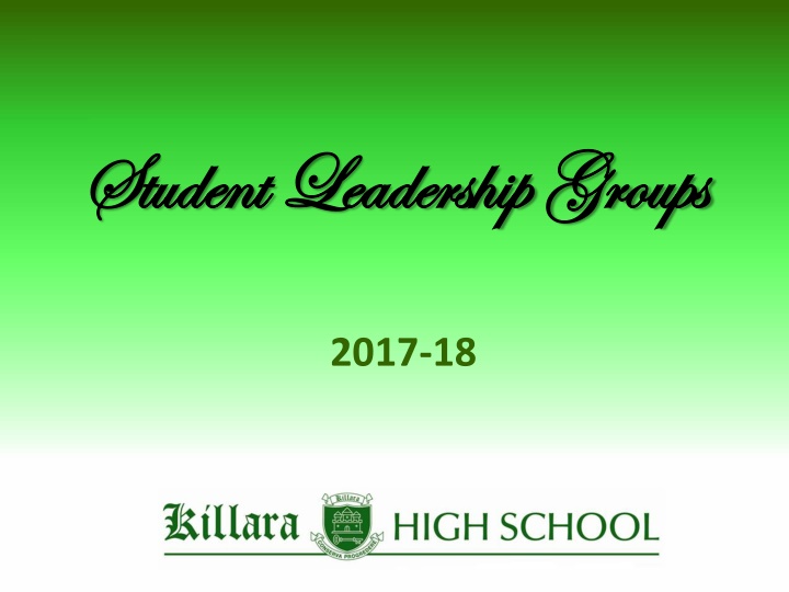Student Leadership Groups