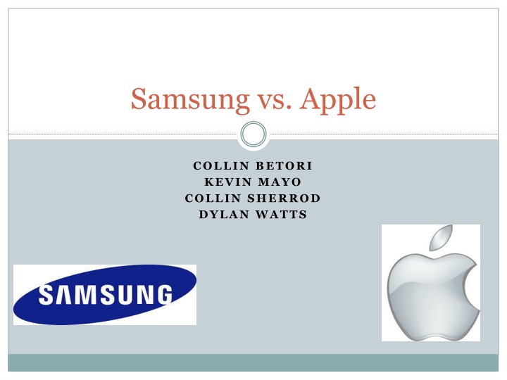 Samsung vs. Apple
