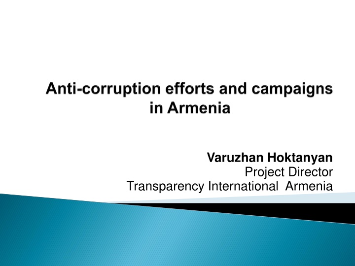 Anti-corruption efforts and campaigns in Armenia