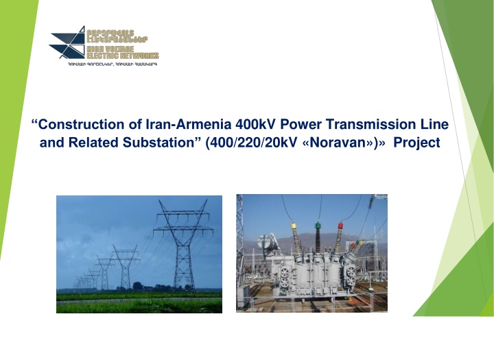 Iran-Armenia 400kV Power Transmission Line & Noravan Substation Project