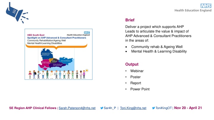 Articulating Value & Impact of AHP Practitioners in Community Rehab & Mental Health