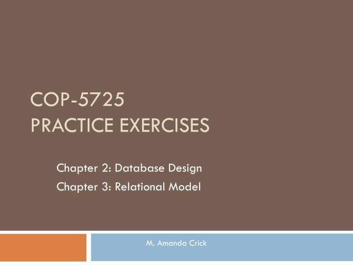 Database Design for Company Information Management