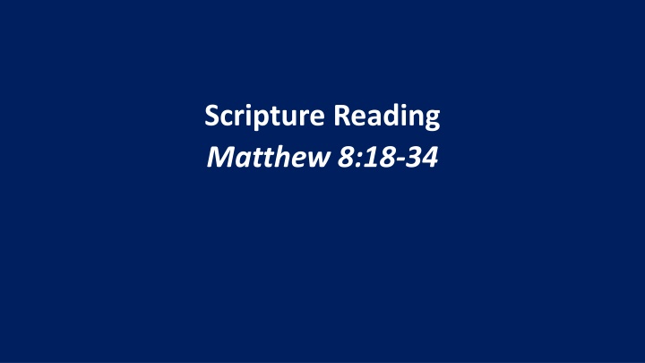 Scripture Reading