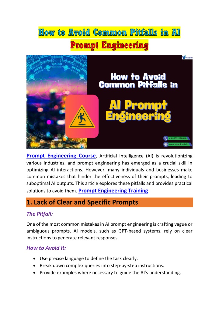 prompt engineering course artificial intelligence n.w