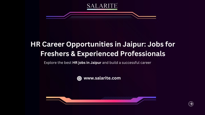 HR Career Opportunities in Jaipur Jobs for Freshers & Experienced Professionals