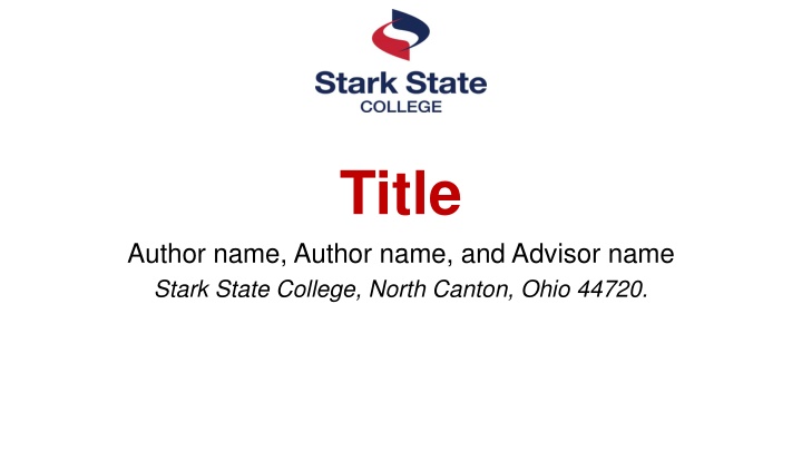 Research Study at Stark State College