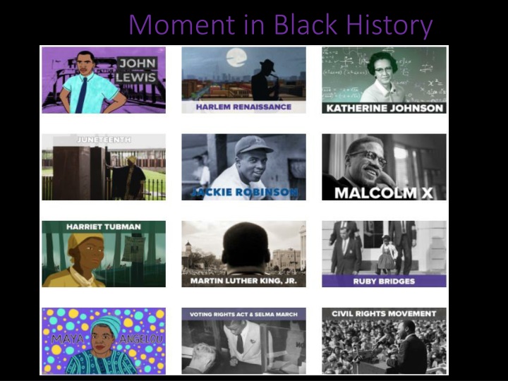 Black History Moment & Asian Geography in School Agenda