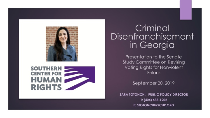 Criminal Disenfranchisement in Georgia: Addressing Voting Rights for Felons