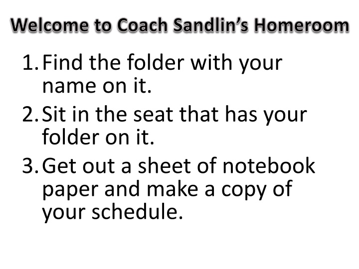 Classroom Procedures and Guidelines