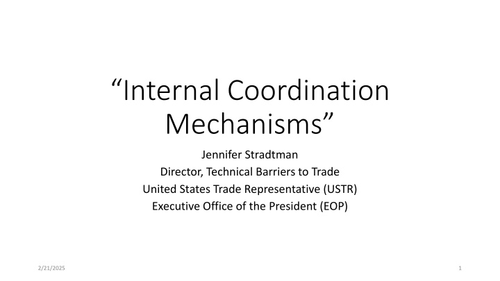 “Internal Coordination Mechanisms