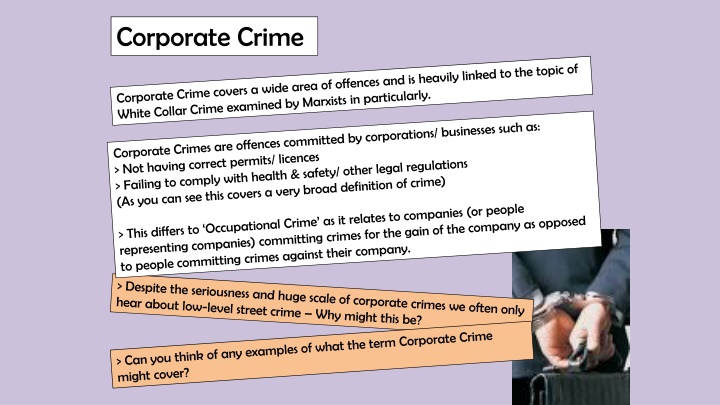Corporate Crime