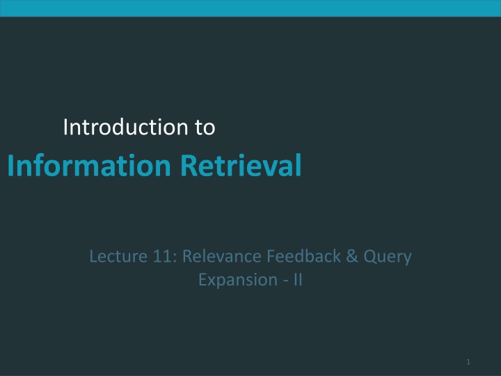 Information Retrieval