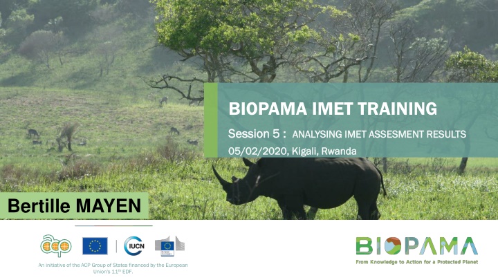 BIOPAMA IMET TRAINING