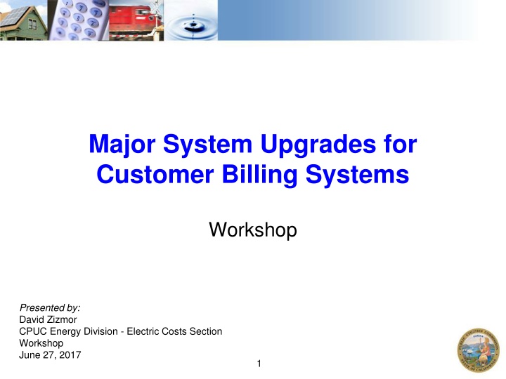 Major System Upgrades for Customer Billing Systems Workshop