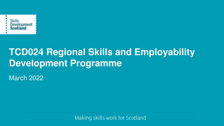 Regional Skills and Employability Development Programme