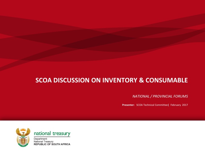 SCOA DISCUSSION ON INVENTORY & CONSUMABLE