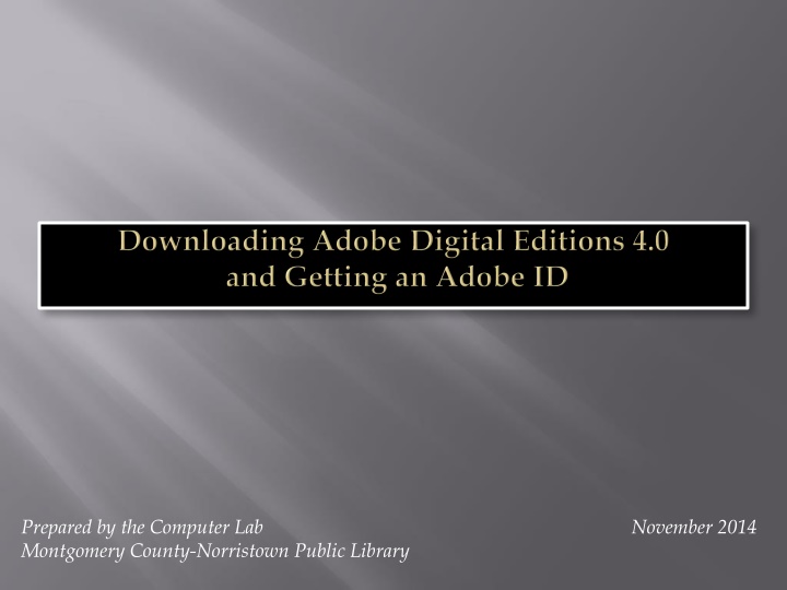 Step-by-Step Guide for Downloading Adobe Digital Editions