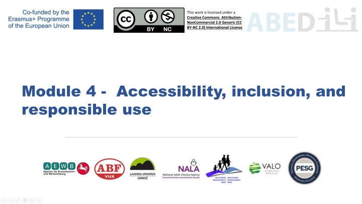 Module 4 - Accessibility, inclusion, and  responsible use