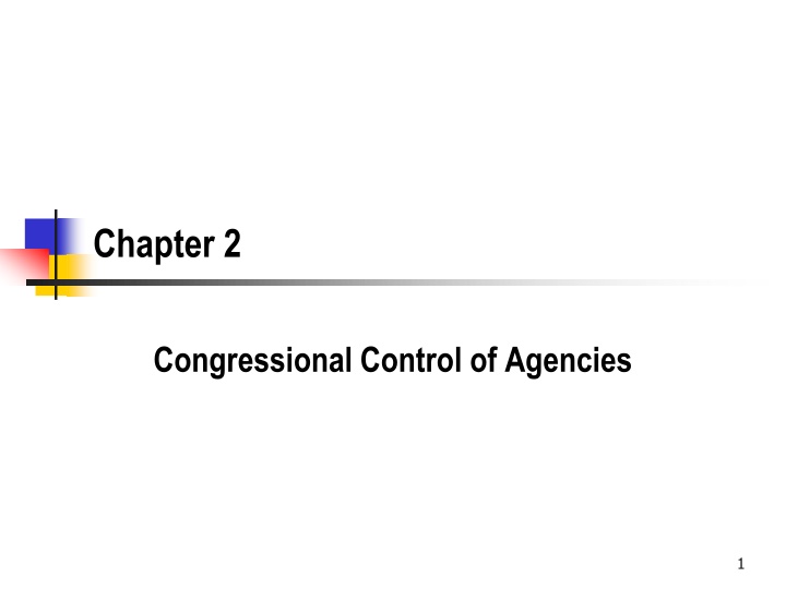 Congressional Control of Agencies