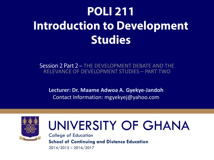 Development Studies: Western Efforts and Critiques